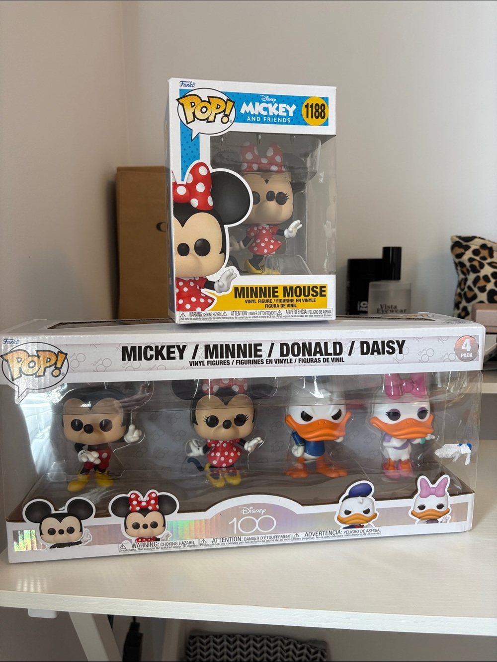 Funko Minnie Mouse Vinyl Figures - Red, White, Black